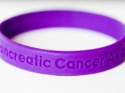 Picture of a bracelet for Pancreatic Cancer Awareness and the link to gum disease.